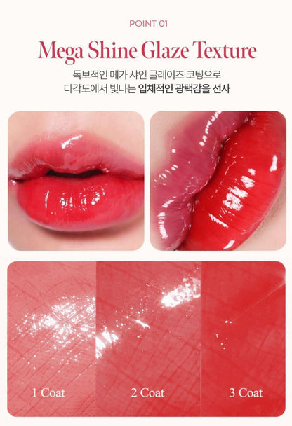 [TONYMOLY] Get It Tint Glaze Balm High-Shine Glossy Lip Balm 14 Shades