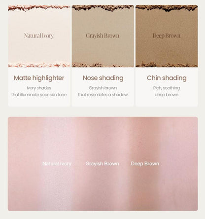 [espoir] Tone Pairing Contour Palette – Soft Matte Sculpting Duo | 9g