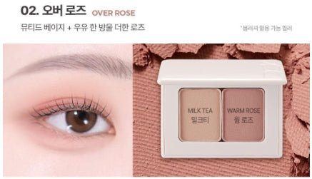 [vdl] Eye Stain Essential Shadow Duo Soft Matte Finish 2 Colors