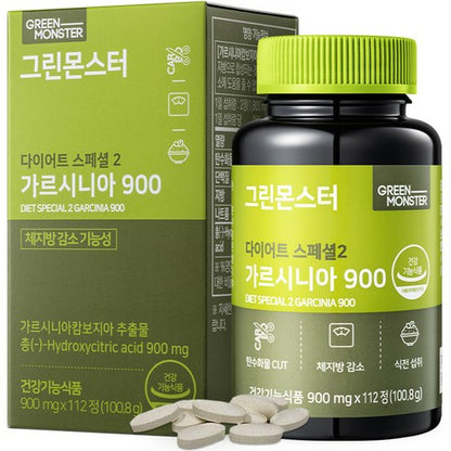Green Monster Garcinia 900 Supplement | 112 Tablets (8-Week Supply)