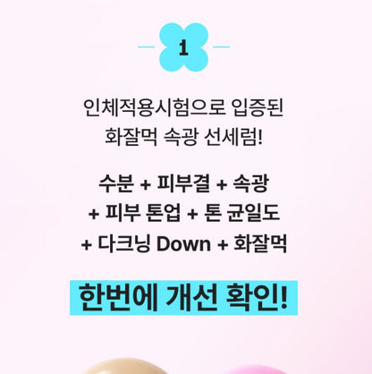 [mamonde] Flora Glow Rose Tinted Sun Serum Soft Glow Finish Set 35ml + 15ml