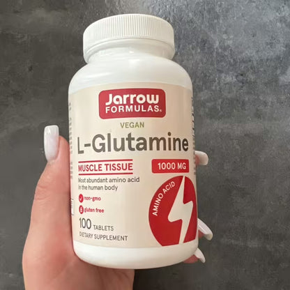 [Jarrow Formulas] L-Glutamine 1000mg | Dietary Supplement for Daily Wellness | 100 Tablets