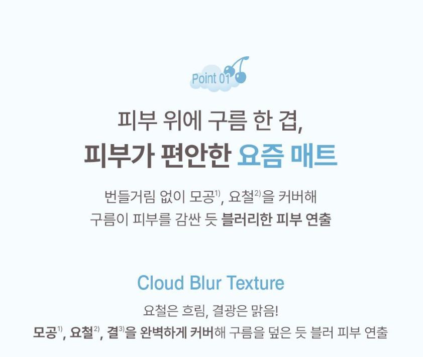 [GIVERNY] Cloud Mesh Cushion Soft Blur Matte Finish SPF40 PA++ 15g (Refill Included)