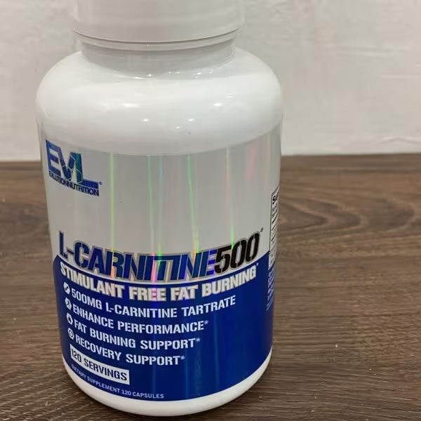 [EVLution Nutrition] L-Carnitine 500mg | Dietary Supplement for Active Lifestyle | 120 Capsules