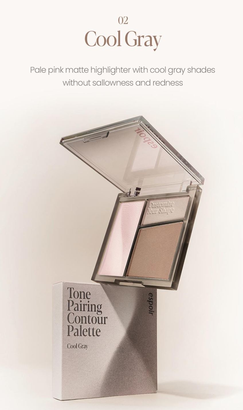 [espoir] Tone Pairing Contour Palette – Soft Matte Sculpting Duo | 9g