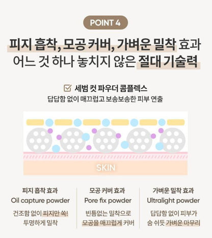 [BANILA CO.] Prime Primer Finish Powder Soft Matte Blur Finish 12g + Brush Set