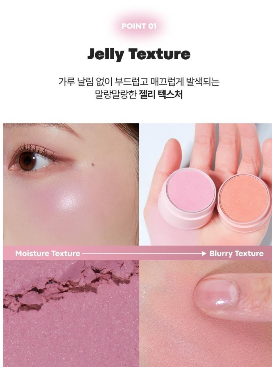 [TONYMOLY] Cheek Tone Jelly Blusher Soft Buildable Color Finish 10 Shades