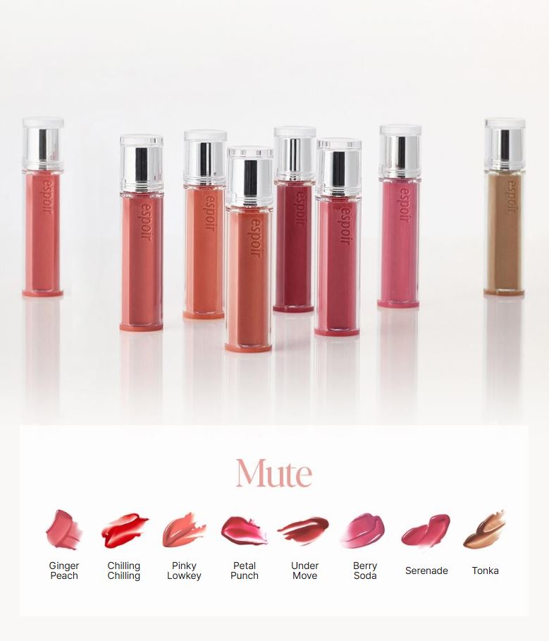 [espoir] Lip Trio Set – Couture Lip Tint Glaze + Sleek Cream Lipstick + Fitting Blur Mini (#Sour Peach)