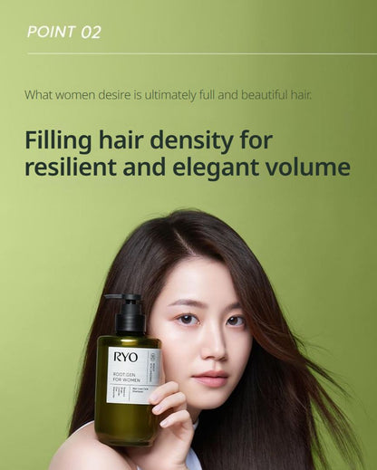 [Ryo] Volumizing Scalp Shampoo with Soft Herbal Lather – 353mL Double Pack