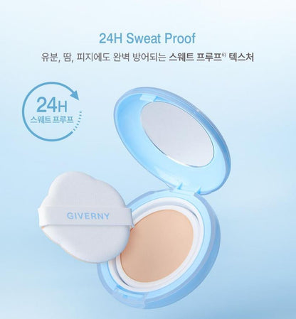 [GIVERNY] Cloud Mesh Cushion Soft Blur Matte Finish SPF40 PA++ 15g (Refill Included)