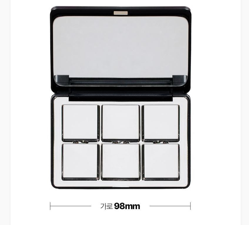 [TOOQ] Magnetic Eye Shadow Palette Customizable Finish 6-Pan