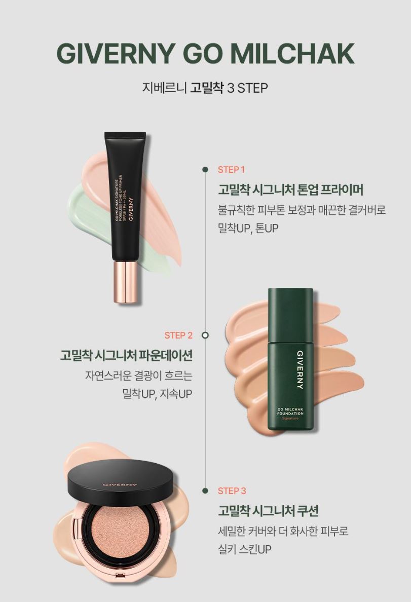 [GIVERNY] Go Milchak Signature Foundation Smooth Longwear Finish 30ml (4 Colors)