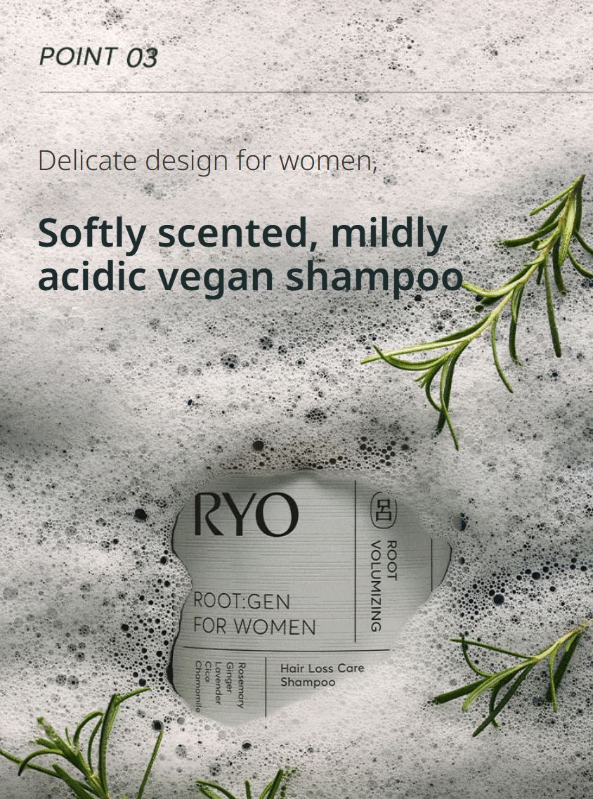 [Ryo] Volumizing Scalp Shampoo with Soft Herbal Lather – 353mL Double Pack