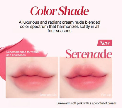 [espoir] Lip Trio Set – Couture Lip Tint Glaze + Sleek Cream Lipstick + Fitting Blur Mini (#Sour Peach)