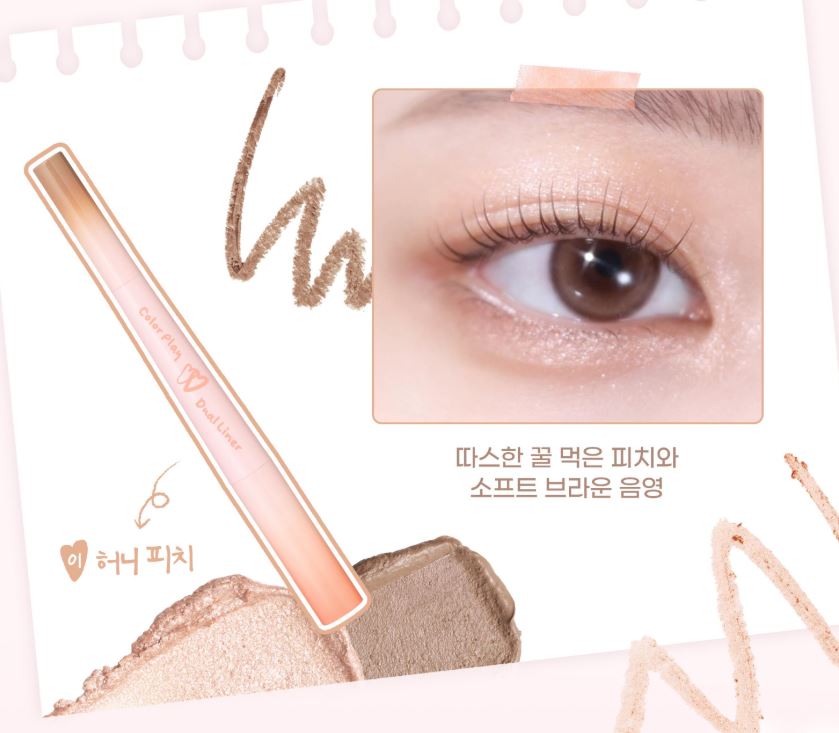 [2aN] Color Play Dual Liner Soft Matte & Pearl Finish Eye Liner 5 Colors