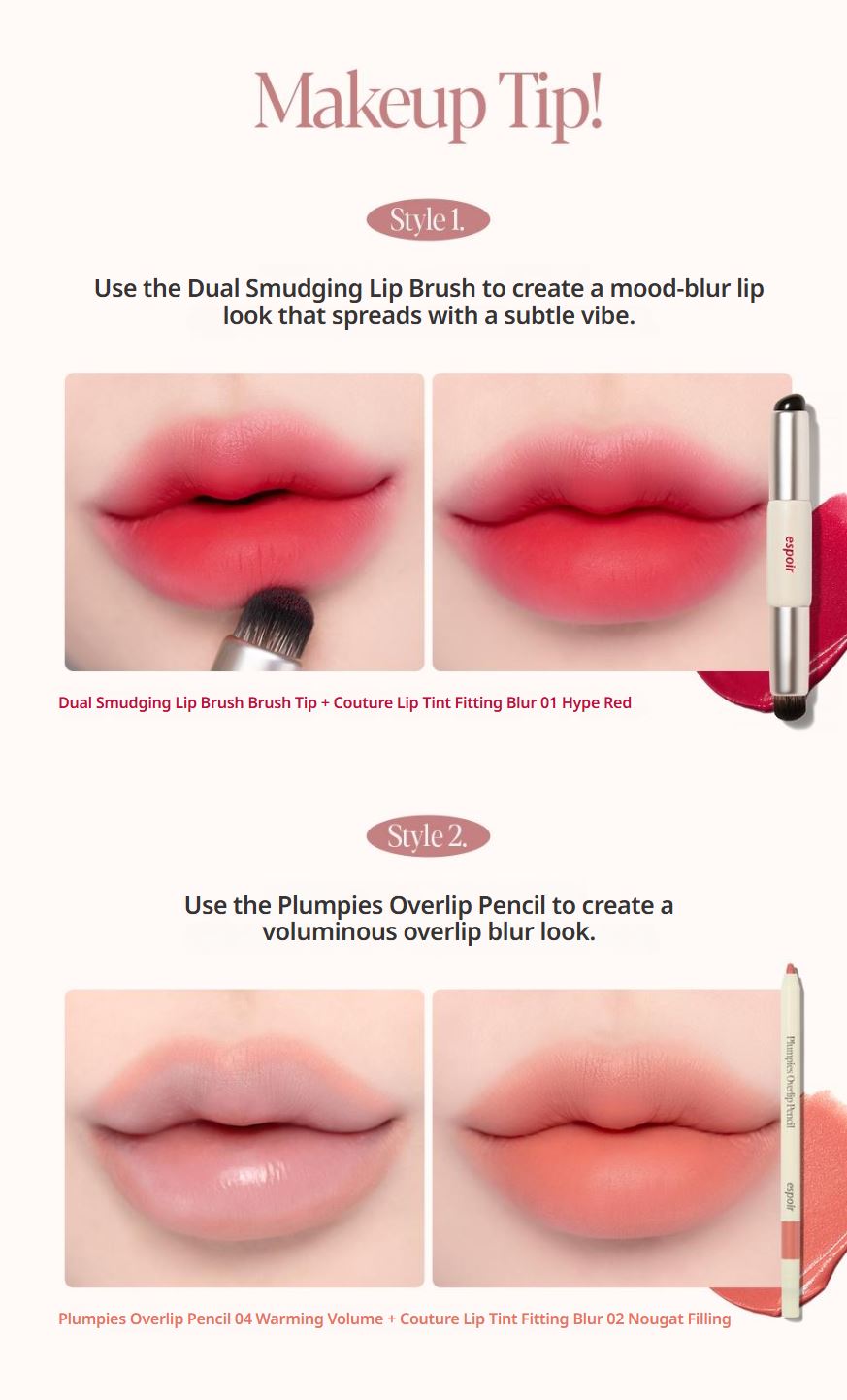 [espoir] Couture Lip Tint Fitting Blur – Soft Matte Vegan Tint | 4g