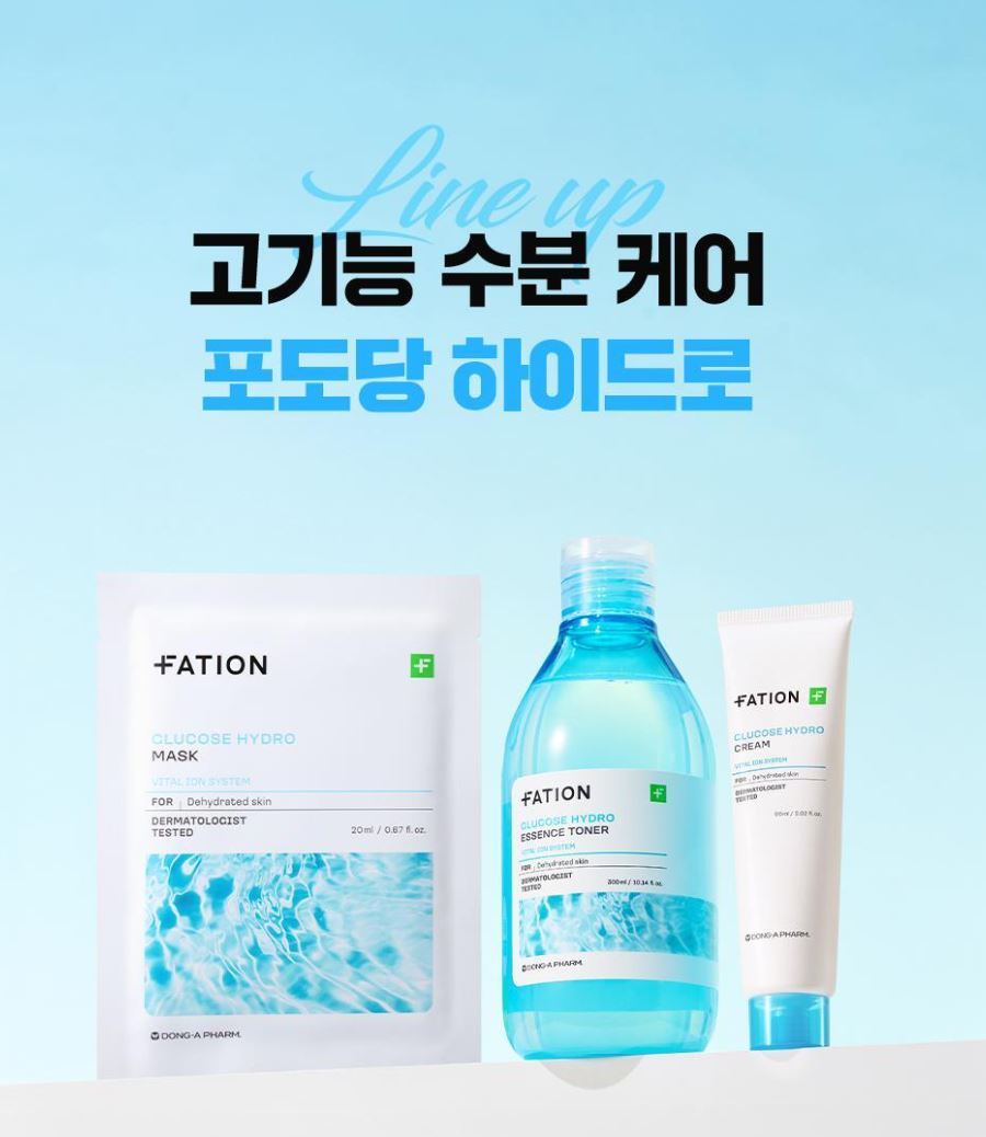 [FATION] Glucose Hydro Essence Toner Duo Set with Fresh Hydrating Finish (300ml x2)