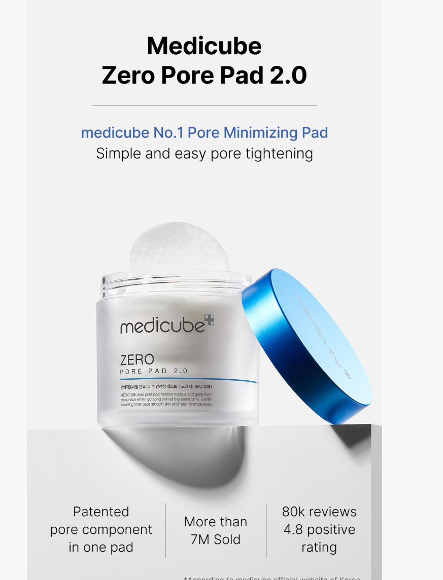 [Medicube] Zero Pore Pad 2.0 Refill Set | Daily Skin Care & Sebum Control | 70 Pads
