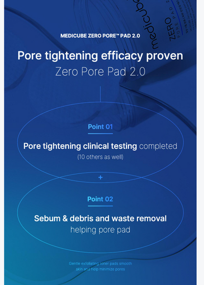 [Medicube] Zero Pore Pad 2.0 Refill Set | Daily Skin Care & Sebum Control | 70 Pads