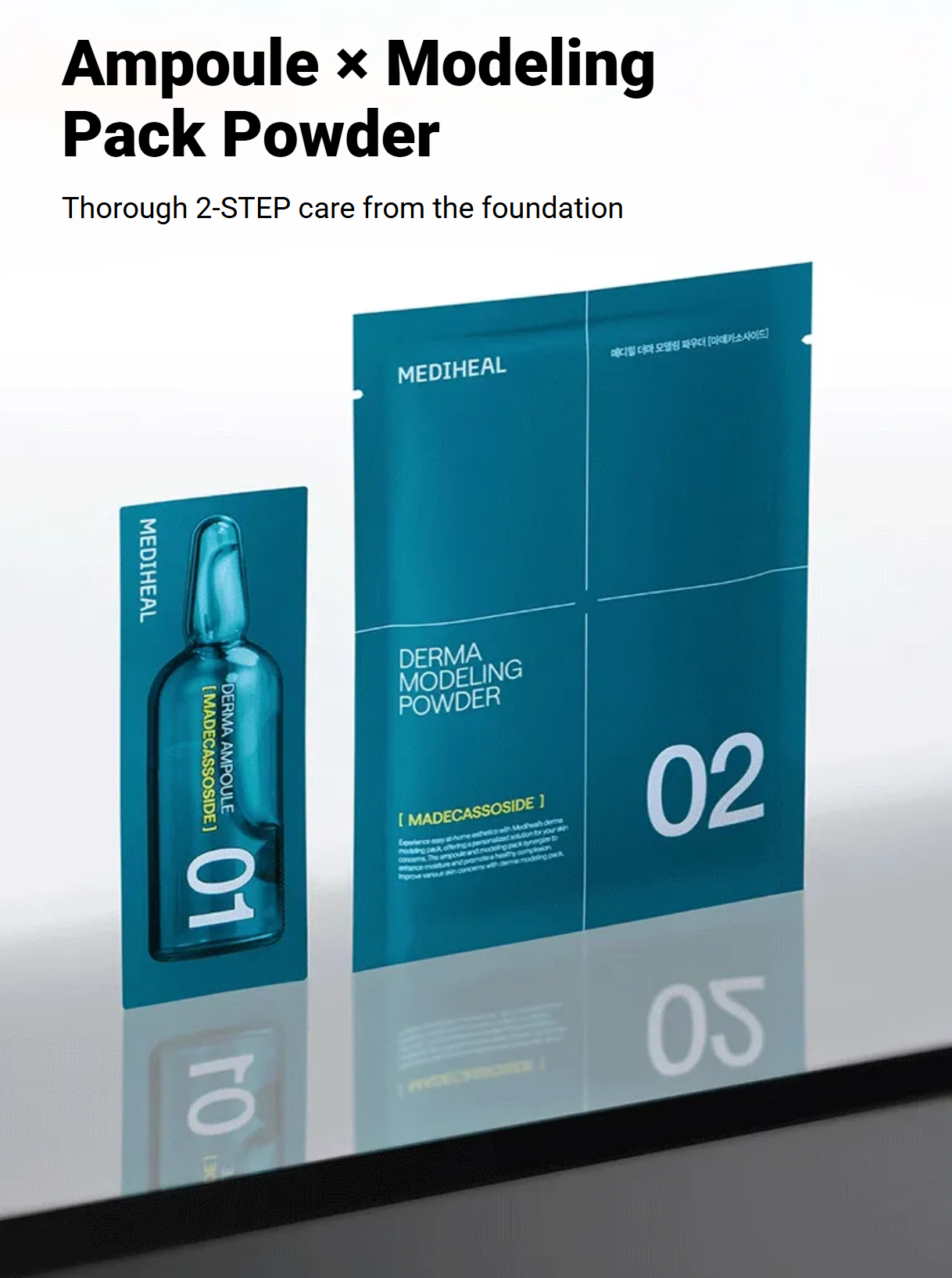 [Mediheal] Derma Modeling Pack & Ampoule Set (3 Types) | Professional Cooling, Calming & Hydration Care