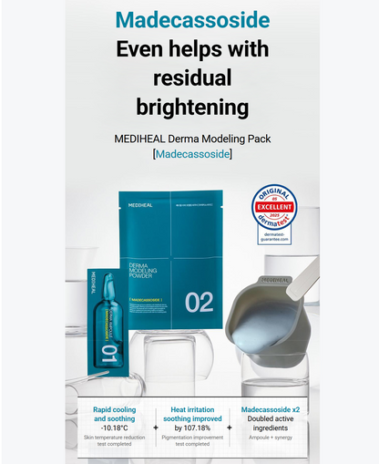 [Mediheal] Derma Modeling Pack & Ampoule Set (3 Types) | Professional Cooling, Calming & Hydration Care