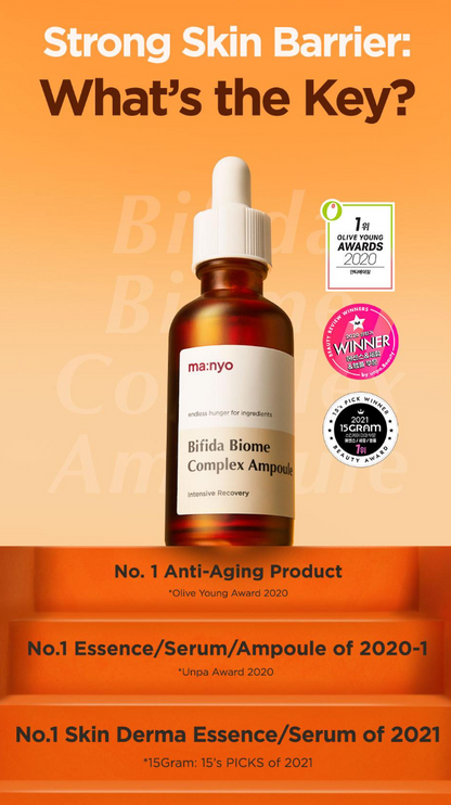 [ma:nyo Factory] Bifida Biome Complex Ampoule | Hydrating & Nourishing Care | 30ml x2 Double Offer | GlowLab
