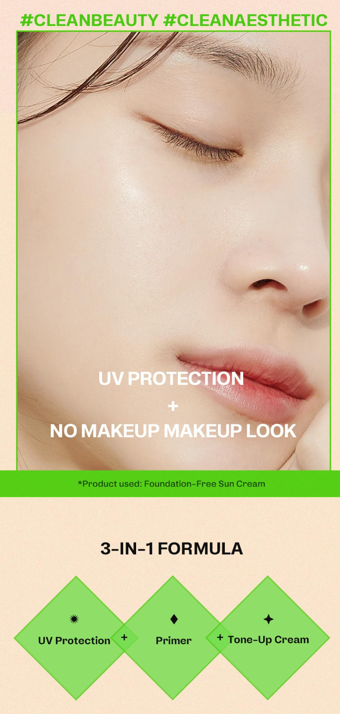 [ma:nyo Factory] Foundation-Free Sun Cream SPF50+ PA++++ | Tinted Vegan Physical Sunscreen | 50ml