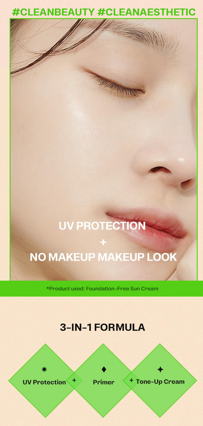 [ma:nyo Factory] Foundation-Free Sun Cream SPF50+ PA++++ | Tinted Vegan Physical Sunscreen | 50ml