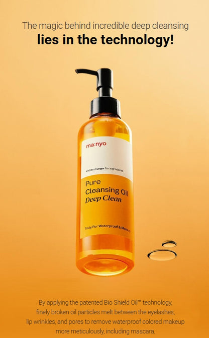 [ma:nyo Factory] Pure Cleansing Oil Deep Clean | Gentle Makeup Remover & Hydrating Care | 200ml