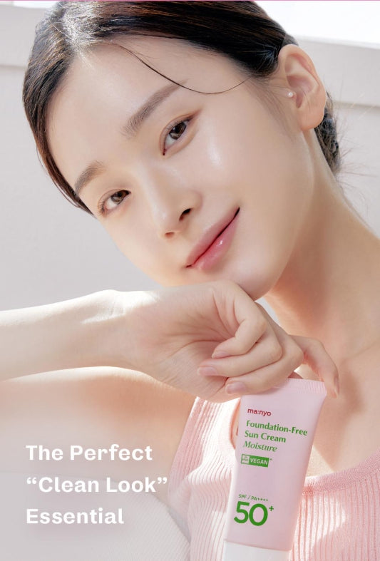 [ma:nyo Factory] Foundation-Free Sun Cream Moisture SPF50+ PA++++ | Hydrating Vegan Tone-Up UV Defense 50mL