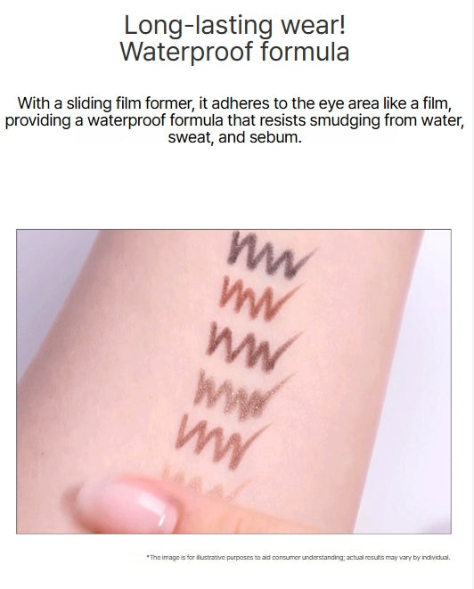 [CLIO] Sharp, So Simple Waterproof Pencil Liner Double Pack | Smudge-Proof & Easy Glide Eye Liner