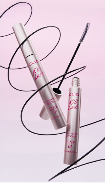 [CLIO] Kill Lash Superproof Mascara Fine 7g | Smudge-Free & Slim Brush Definition