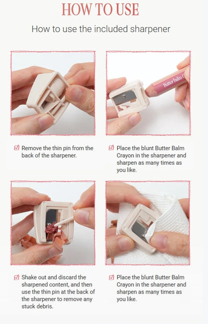 [CLIO] Butter Balm Crayon | Creamy Matte Lip &amp; Cheek Pencil 3.9g