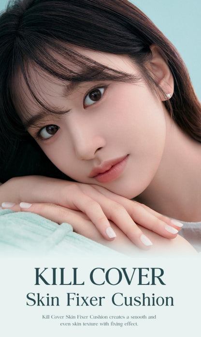 [CLIO] Kill Cover Skin Fixer Cushion – Soft Velvet Texture & Natural-Looking Finish | 15g