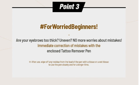 [CLIO] Kill Brow Dual Tattoo Pen Special Set – Dual-Ended Design for Natural Brow Definition | 0.3g x 2