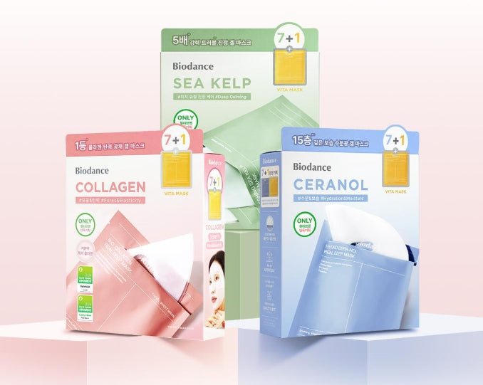 [Biodance] Real Deep Mask Set | Hydrating &amp; Refreshing Hydrogel Care 7 + 1 pcs