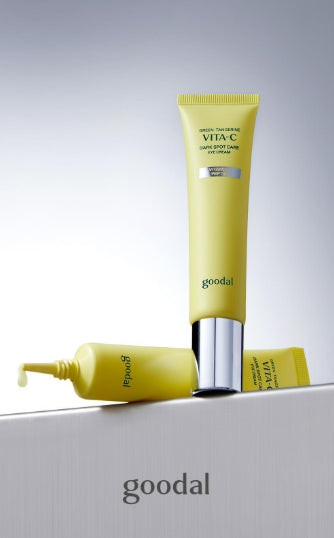 [Goodal] Green Tangerine Vita-C Dark Spot Care Eye Cream | Brightening &amp; Hydrating Eye Treatment 30ml 1+1 Set