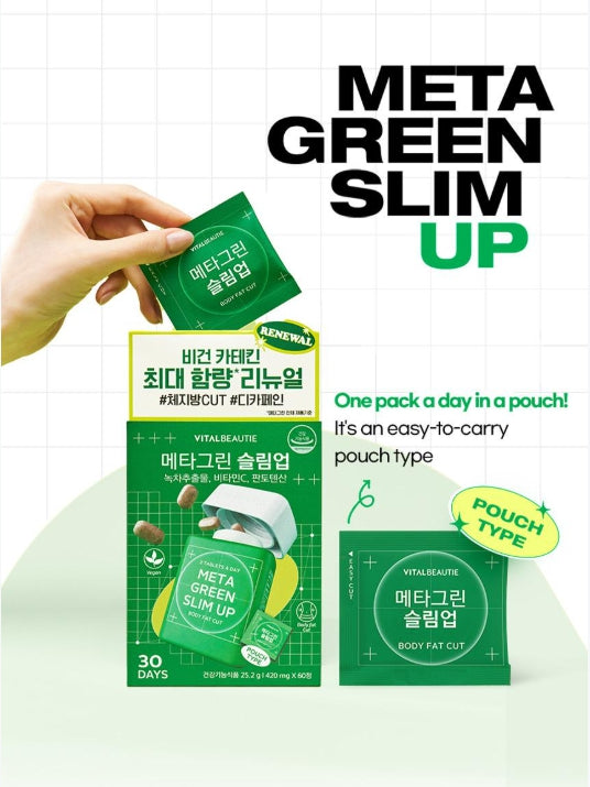 [VITALBEAUTIE] Meta Green Slim Up Refreshing Chew | 14-Day Supply