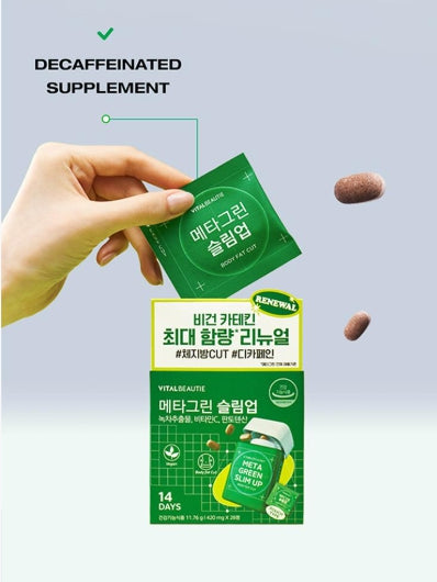 [VITALBEAUTIE] Meta Green Slim Up Refreshing Chew | 14-Day Supply