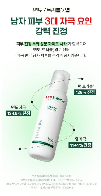 [Dr.G] Men’s Lightweight Hydrating Toner & All-in-One Set (2 Full Sizes + 2 Minis)