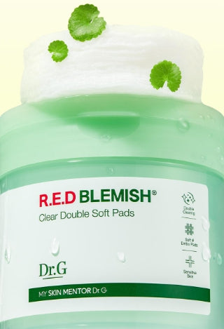 [Dr.G] Red Blemish Clear Double Texture Pad Radiant Finish | 60 Pads