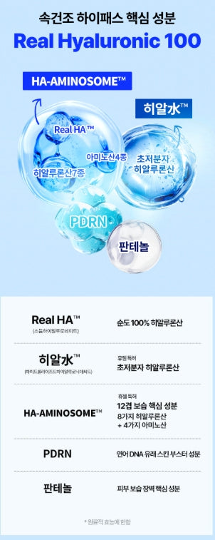 [WELLAGE] Real Hyaluronic Blue Ampoule Hydrating Glow Finish 75ml Limited Set by Olive Young