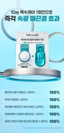 [WELLAGE] Hyper PDRN One-Day Skincare Kit Lightweight Hydrating Finish 7-Count