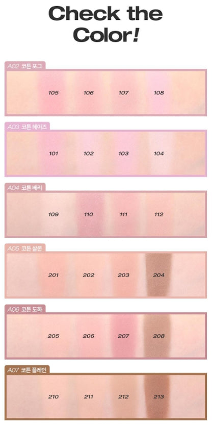 [TOOQ] Magnetic Creamy-Matte Eye Shadow Palette Soft Blend Finish | 4-Pan (Choose 1 of 6)