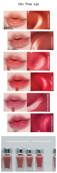 [alternativestereo] Lip Potion Aqua Glow Glossy Tint Radiant Shine 8ml