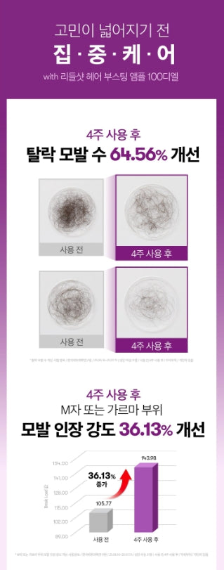 [VT] Reedle Shot Hair Boosting Ampoule Lightweight Scalp Care 100ml | Single or Double Set
