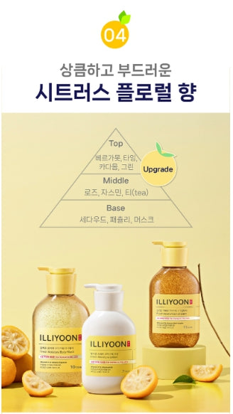 [illiyoon] Fresh Moisture Body Lotion Lightweight Citrus Finish 350ml + 100ml Set