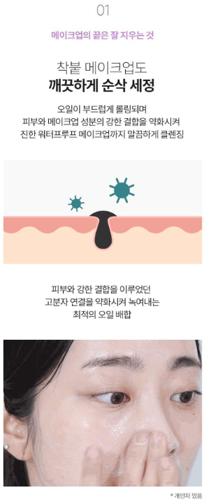 [vdl] Pure Stain Pore Control Cleansing Oil Smooth Lightweight Texture 200ml