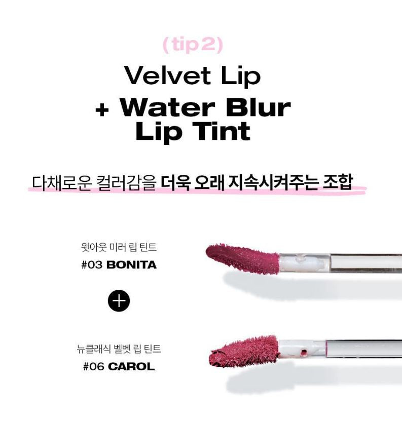 [TOOQ] New Classic Velvet Lip Tint Soft Matte Finish 4 Shades