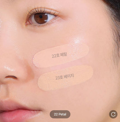 [espoir] Be Natural Cushion Set + Refill | Sheer Glow Vegan Formula SPF50+ PA++++